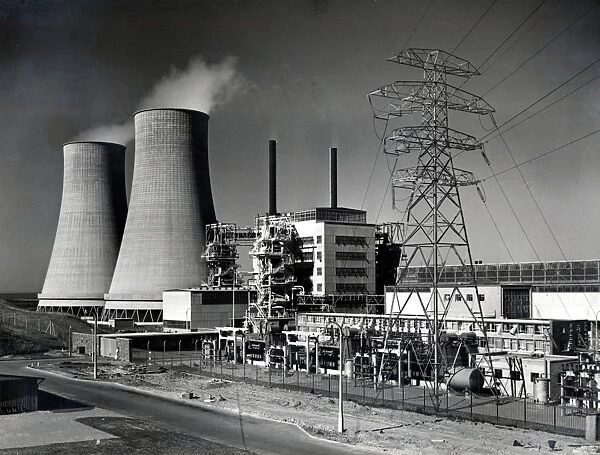 Calder Hall, Cumberland, England, the worlds first full scale nuclear power