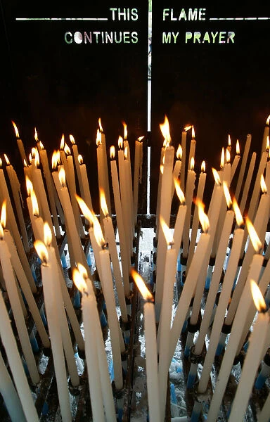 Candles at Lourdes