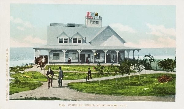 Casino on Summit, Mount Beacon Postcard. ca. 1903, Casino on Summit, Mount Beacon Postcard