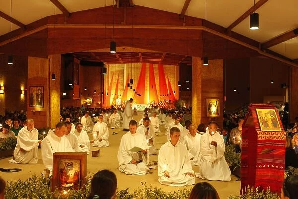 Celebration in Taizate ecumenical community church