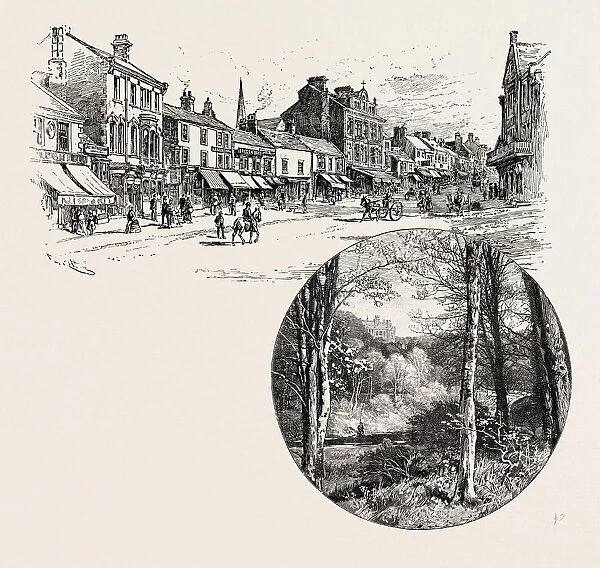 Chester-Le-Street (Top); Distant View of Lambton Castle (Bottom). Chester-Le-Street