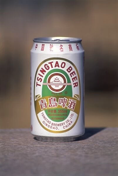 China, Shandong Peninsula, Qingdao, Tsingtao beer can
