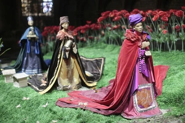 Christmas crib in Notre-Dame of Paris cathedral