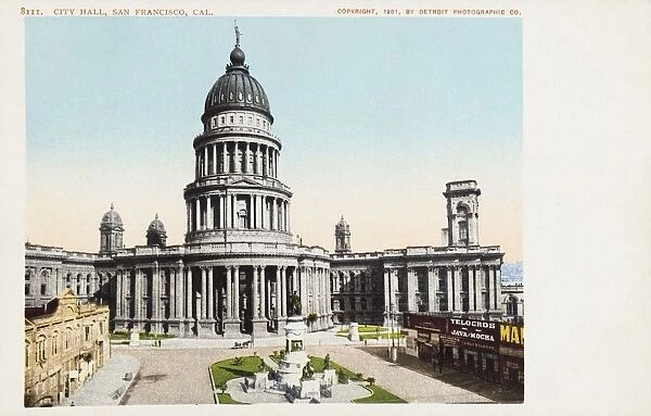 City Hall, San Francisco, Cal. Postcard. 1901, City Hall, San Francisco, Cal. Postcard
