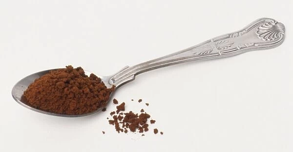 Coffee granules on a teaspoon