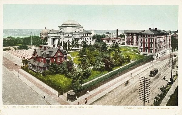 Columbia University and the Hudson River, New York Postcard. 1903, Columbia University and the Hudson River, New York Postcard