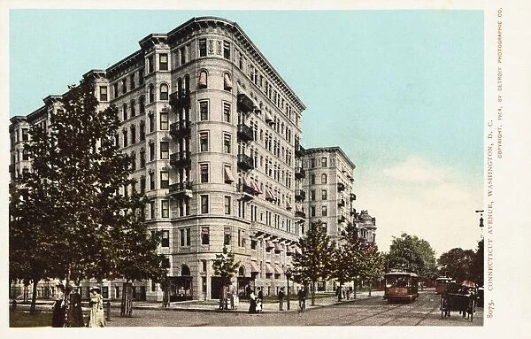 Connecticut Avenue Washington, D. C. Postcard. 1904, Connecticut Avenue Washington, D. C. Postcard
