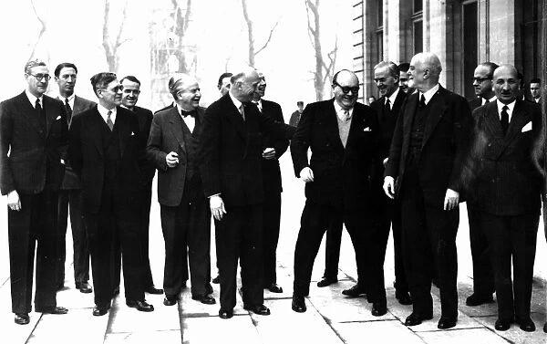Council members of the OEEC 17 February 1949. The OEEC was the forerunner of the OECD