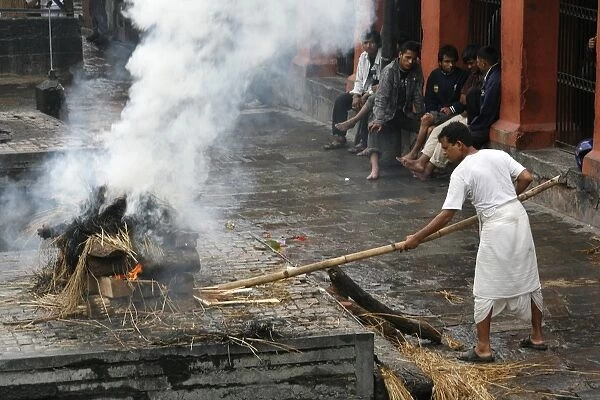 Cremation at Ghat on Bagmati River