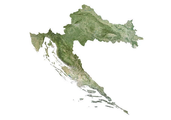 Croatia, Satellite Image