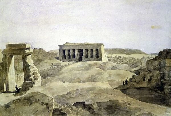 Dendera. Hector Horeau (1801-1782) French architect. Temple of Hathor, Dendera, Egypt
