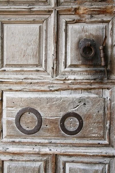 The door of the church of the Holy Sepulchre