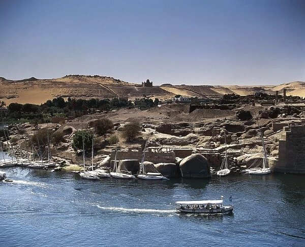 Egypt, Aswan, Elephantine Island and Temple of Khnum