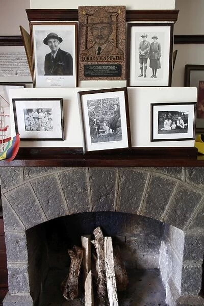 Fireplace in Robert Baden-Powells bungalow