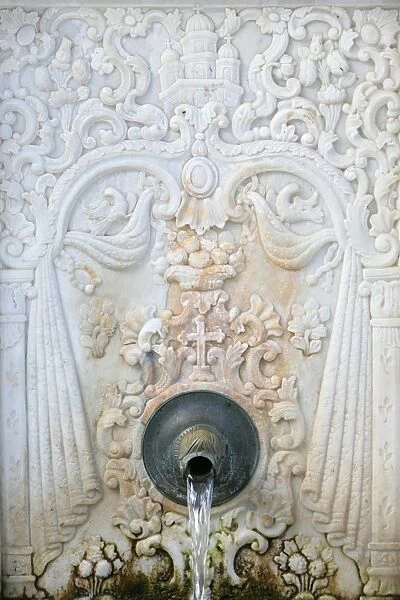 Fountain in Koutloumoussiou monastery on Mount Athos