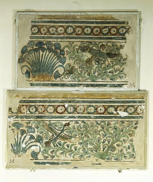Fragments of a palace decoration from Thebes