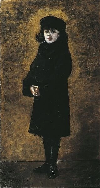 France, Montfort l Amaury, Portrait of Maurice Ravel (1875 - 1937) at age 2, 1886