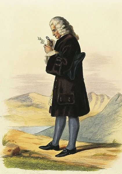 France, Paris, portrait of French naturalist and botanist Bernard de Jussieu, planner of botanical Garden at Trianon in Versailles