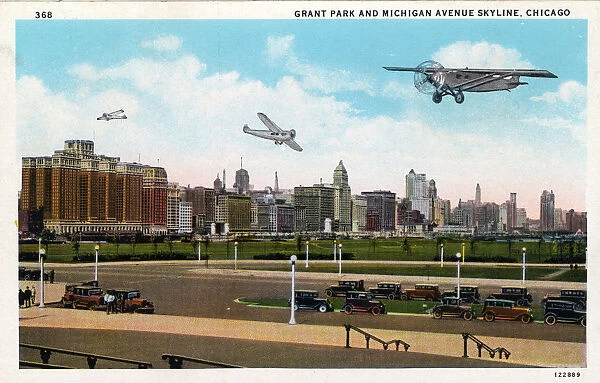 Grant Park and Michigan Avenue Skyline, Chicago