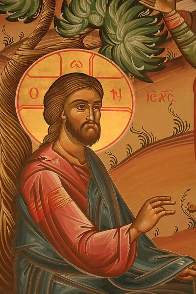 Greek orthodox icon depicting Jesus in the Garden of Olives