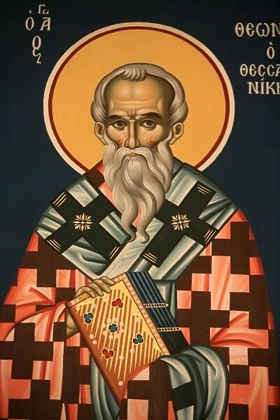 Greek orthodox icon depicting Saint Theonasos of Thessalonikki