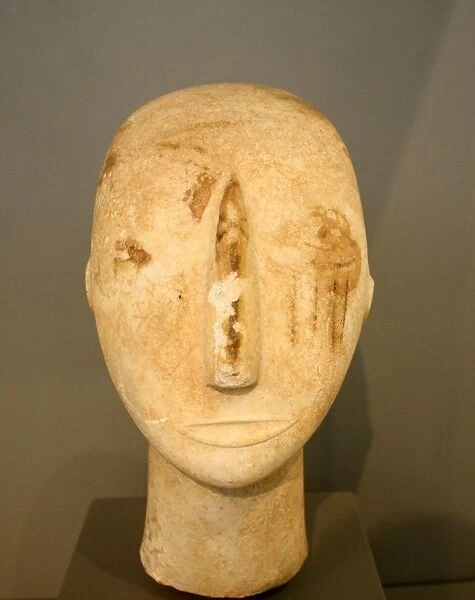 Head of Cycladic statue, 2800-2300 BC