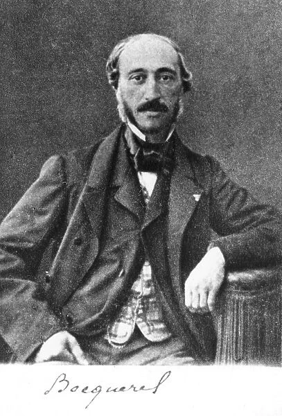 Henri Becquerel (1852-1908) French physicist. In 1896 Becquerel discovered that uranium