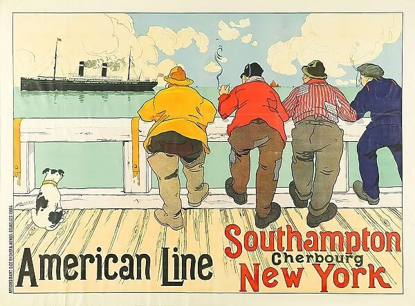 Henri Cassiers Affiches D Art O De Rycker American Line Southampton
