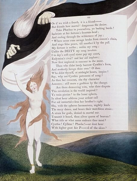 Illustration by William Blake (1757-1827) English poet, painter and printmaker, for