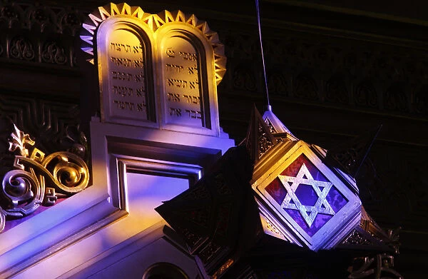Interior of the Great Synagogue in Budapest (Dohany Street Synagogue)