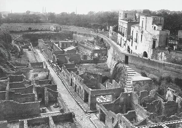 Italy, History of Archaeology, 19th century, Herculanum before the excavations of 1927
