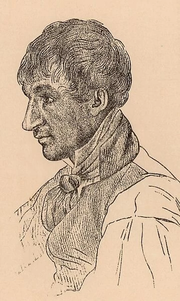 Jacob Leuthold, Agassizs chief guide on his 1841 expedition in the Alps. Engraving
