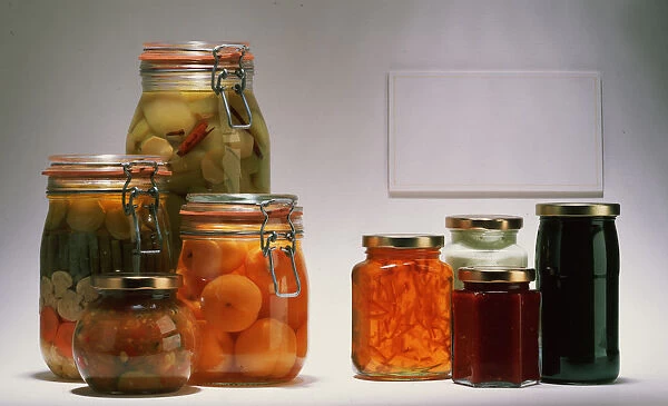 Jars of preserves