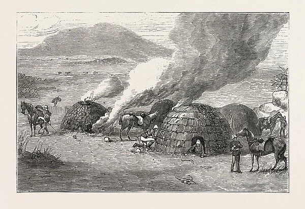 Lancers Burning Zulu Kraals