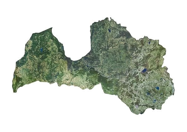 Latvia, Satellite Image
