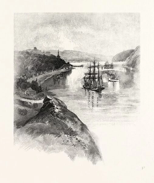 The Lower St. Lawrence and the Saguenay, Chicoutimi, Canada, Nineteenth Century Engraving
