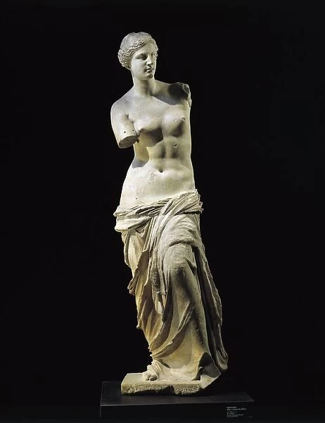 Marble statue of Aphrodite of Milos known as Venus de Milo from the Island of Milos, Cyclades, Greece