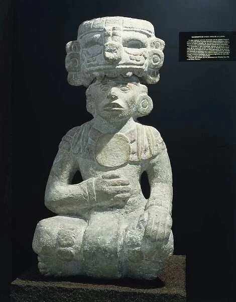 Mexico, Chichen Itza, Statue depicting Chaac priest