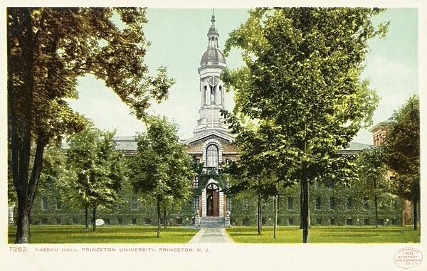 Nassau Hall, Princeton University Postcard. 1903, Nassau Hall, Princeton University Postcard