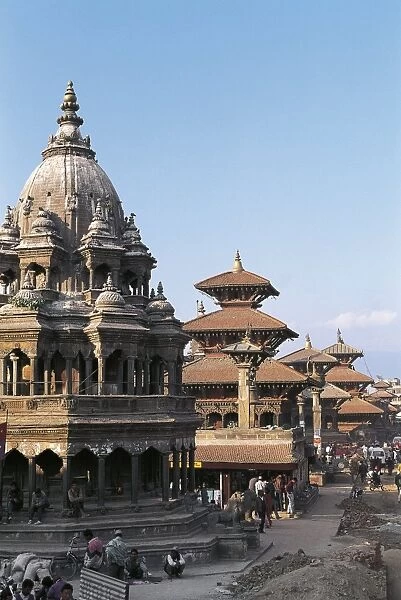 Nepal, Kathmandu Valley, Lalitpur, Patan, Durbar square and temples