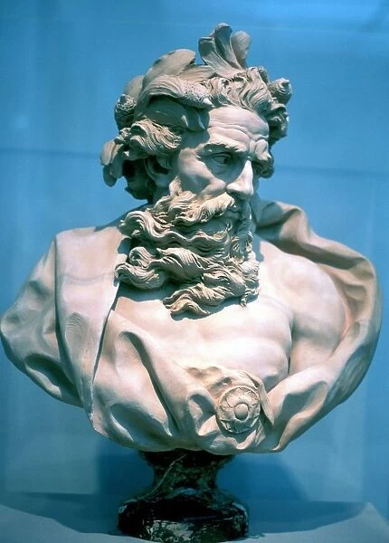 Neptune, god of the oceans. From an antique bust