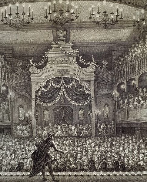 Netherlands, Actor at the Amsterdam Opera, engraving, 1768