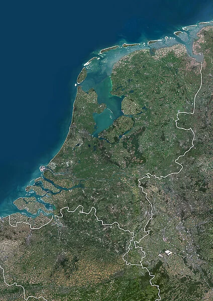 Netherlands with borders