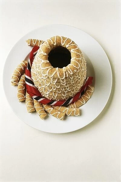 Norway, Kransekake, traditional cake with finely ground almonds and sugar as main ingredients, served on festive occasions