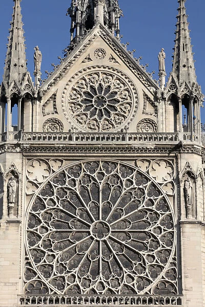 Notre-Dame of Paris cathedral southern facade