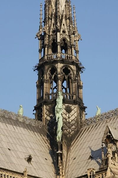 Notre-Dame of Paris cathedral spire base
