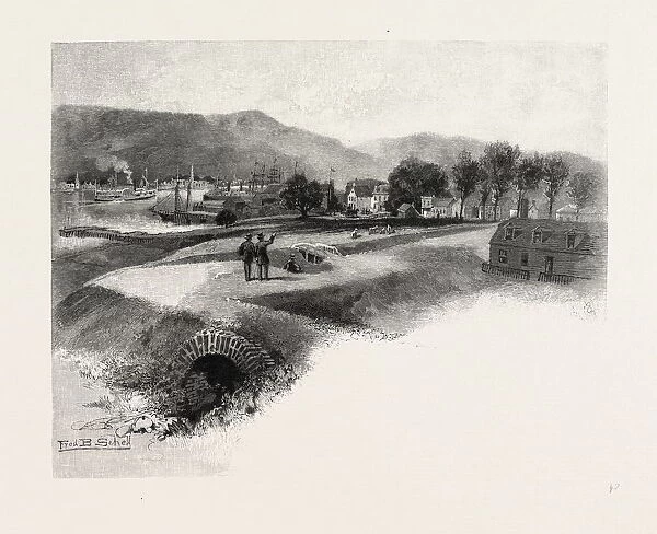Nova Scotia, Annapolis, from the Old Fort, Canada, Nineteenth Century Engraving