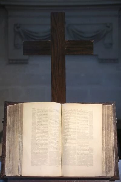 Old Bible in a protestant temple