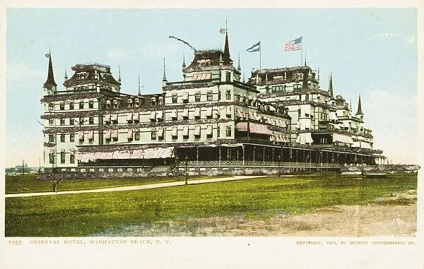 Oriental Hotel, Manhattan Beach, N. Y. Postcard. 1903, Oriental Hotel, Manhattan Beach, N. Y. Postcard
