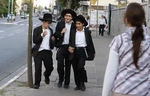 Orthodox Jews in Bnei Brak